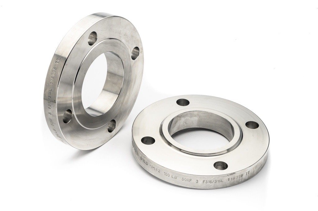 Stainless steel slip on flanges